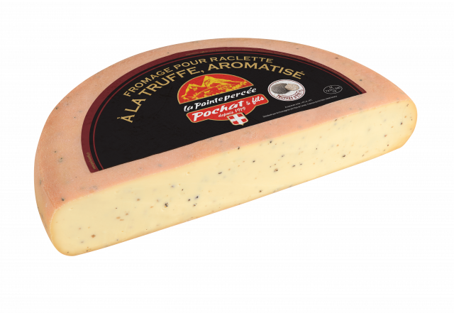 Fr pour raclette à la truffe d'été aromatisé Pochat et fils _ demi meule